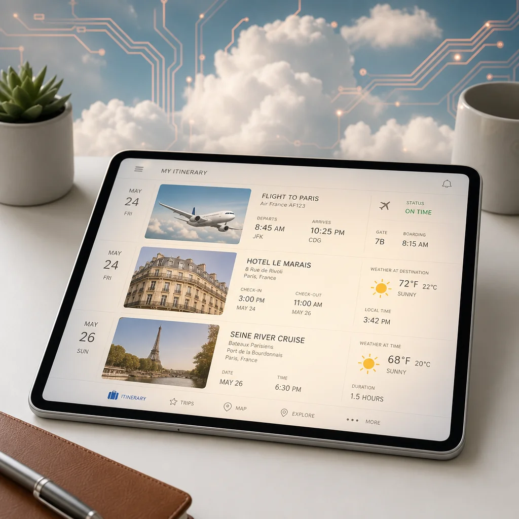 Pest control plan on a digital tablet