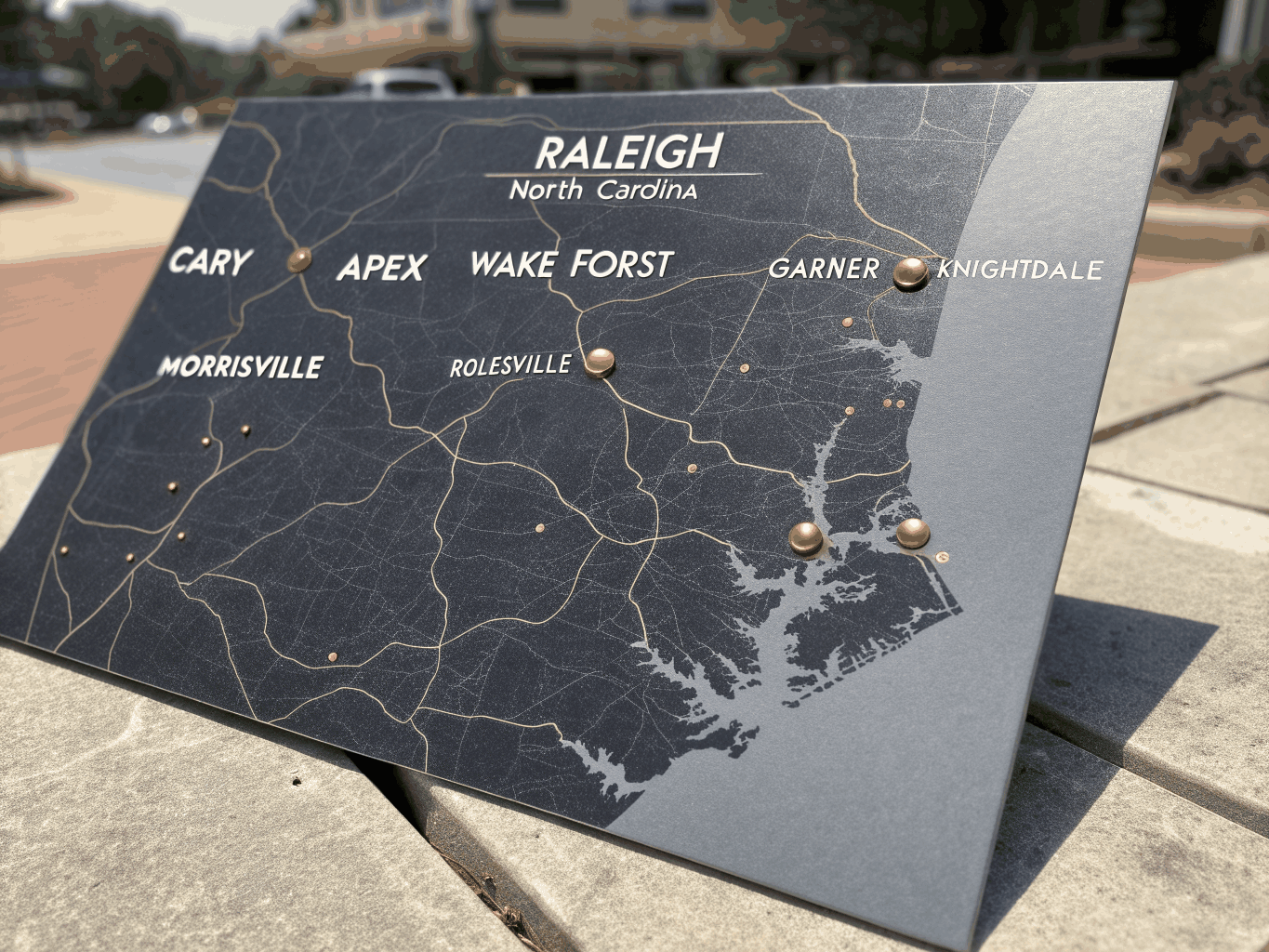 Map of Cary NC service area